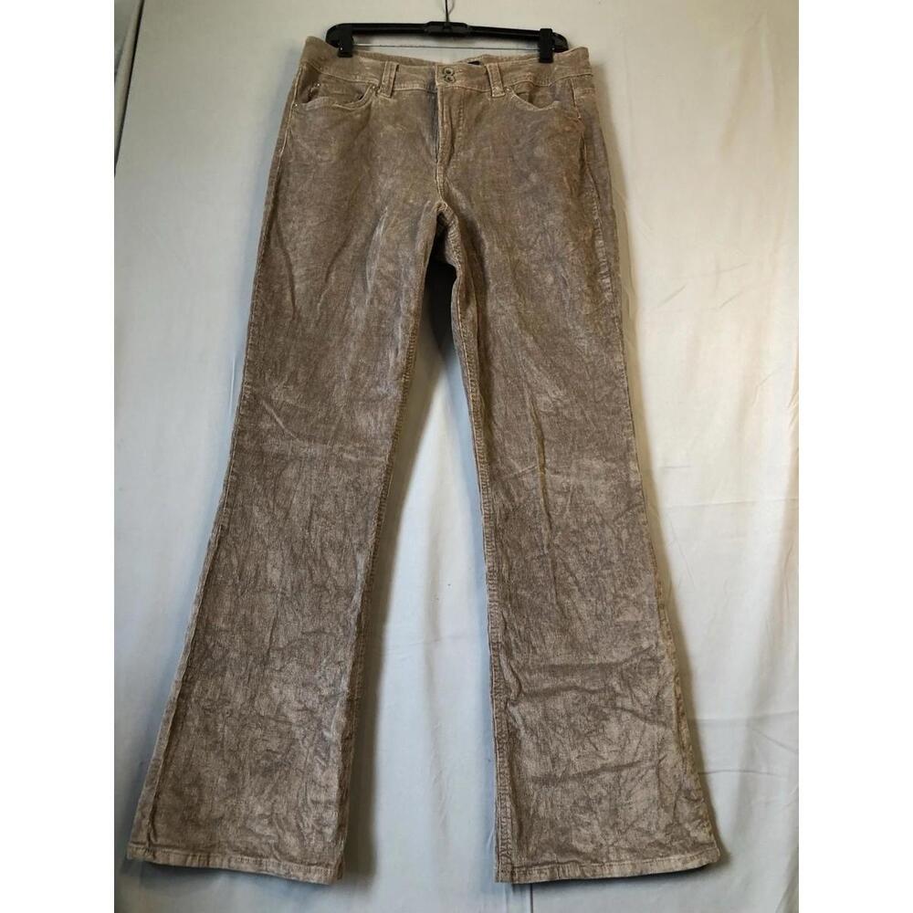 Bandolinoblu Corduroy Velvet Feel Pants sz 12 Stretch Arianna Bootcut High Rise